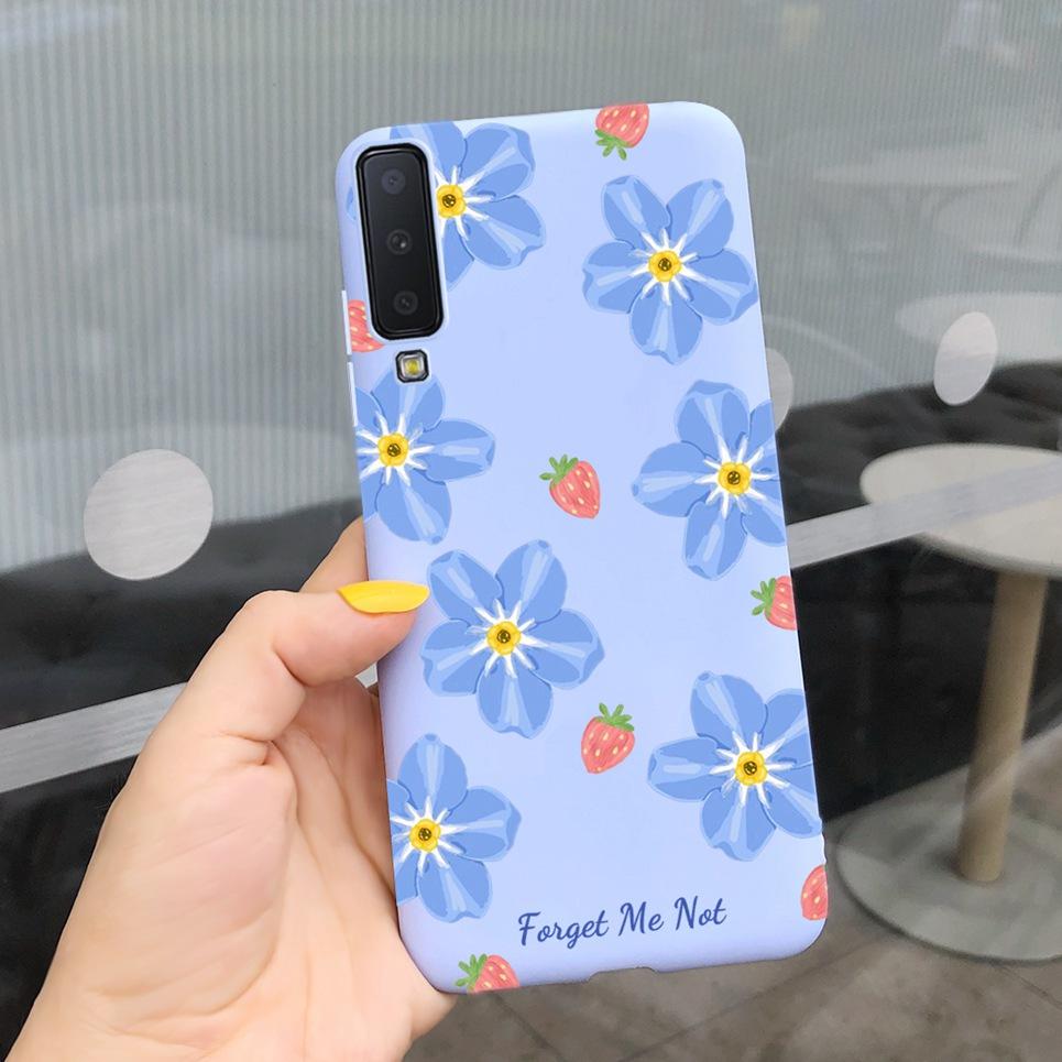 Cases For Samsung Galaxy A7 2018 Cover Silicon Fashion Phone Case Shell For Samsung A7 2018 A750 A750F 6.0" protective Bumper