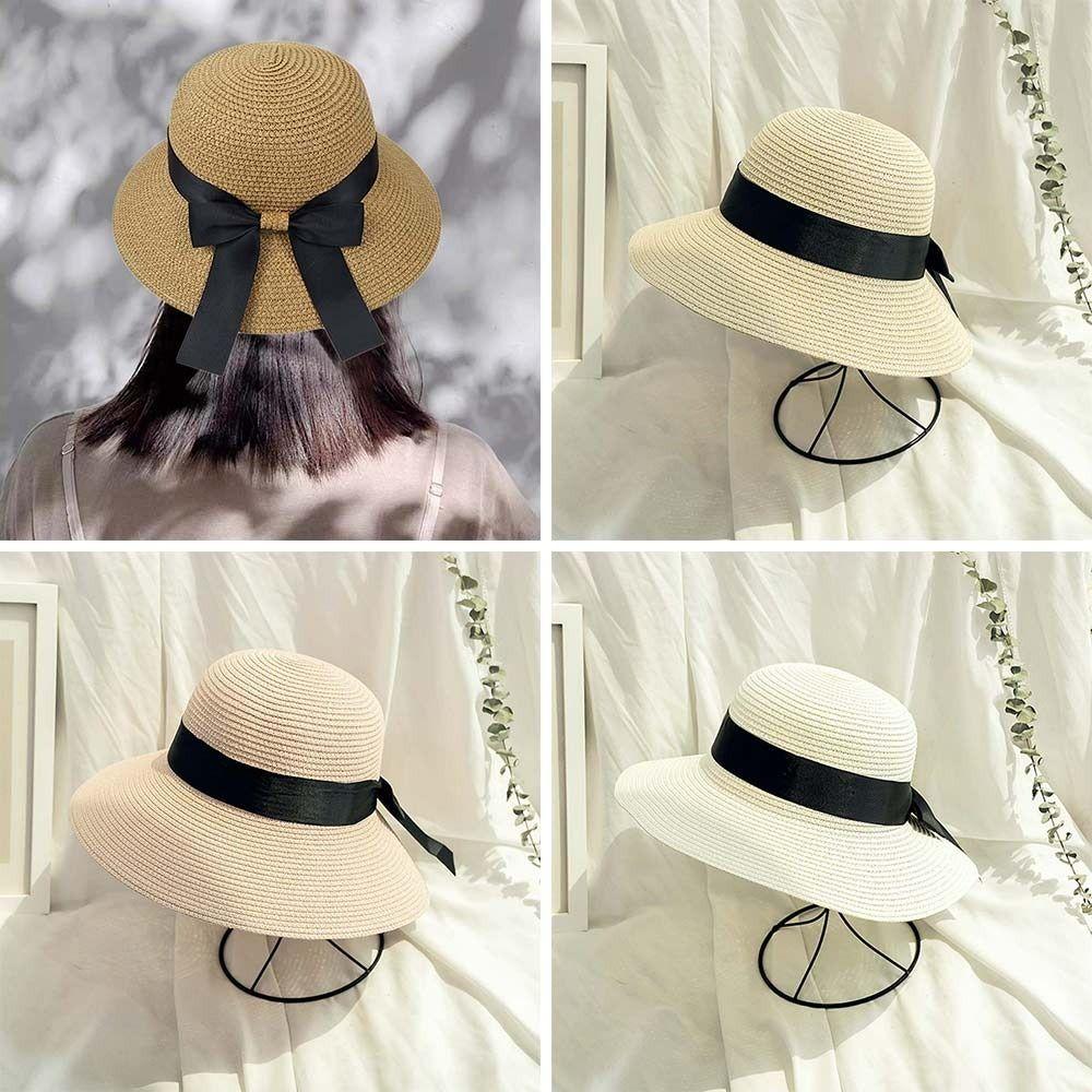 Breathable Beach Cap Foldable Sunscreen Cap Vacation Bucket Hat  for Women
