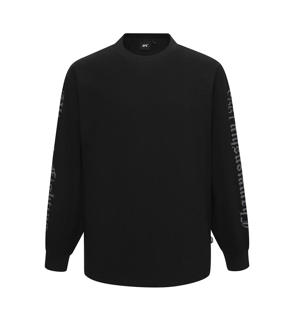 UFC SPORT Ufc Gothic Oversized Long Sleeve T-Shirt Black U2Lsw3304Bk