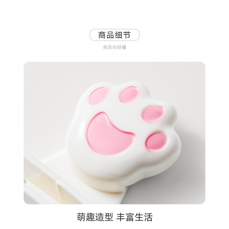 Toilet Seat Lifter Tool Cat Paw Design Handle Hygienic Lid Opening Non-Touch Bathroom Accessory In Brown Or White