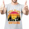 Solid Color Unisex Oneck T Shirt Casual Still Plays Outside Sunset Forest Scene Minimalist For Unisexs Male Tshirt Brand