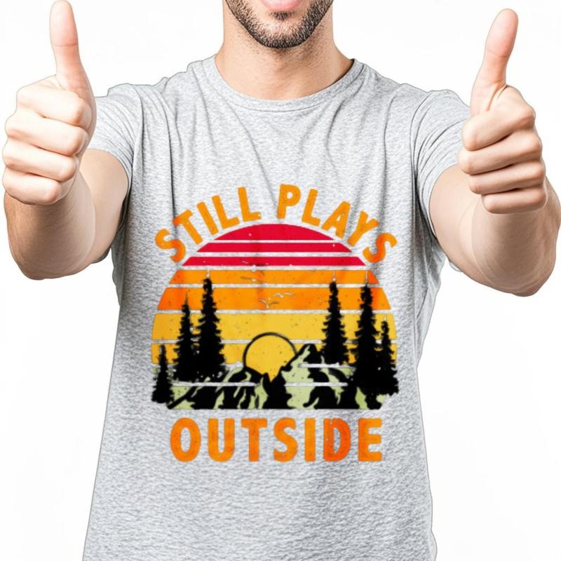 Solid Color Unisex Oneck T Shirt Casual Still Plays Outside Sunset Forest Scene Minimalist For Unisexs Male Tshirt Brand