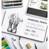 ALKALO Square Sketchbook for Drawing 120 Pages Sketch Book 122LB 180GSM Thick Paper Mixed Media Sketchbook for Charcoal Pencil