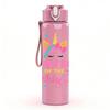 1PC Sister Of The Birthday Girl Unicorn 750ml Color Plastic Sports Water Bottle Leakproof Flip Straw Lid Suitable for Sports Office Home Use