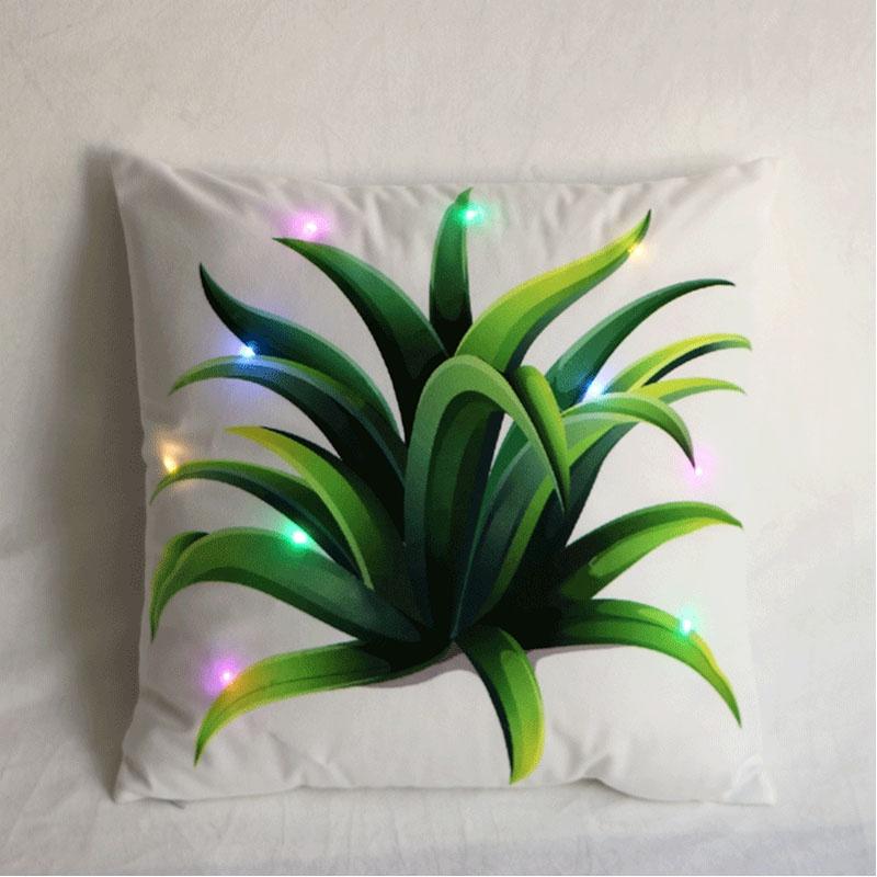 Luxurious Velvet Led Lighting Pillowcase For Creative Home Decoration And Cozy Sofa Use