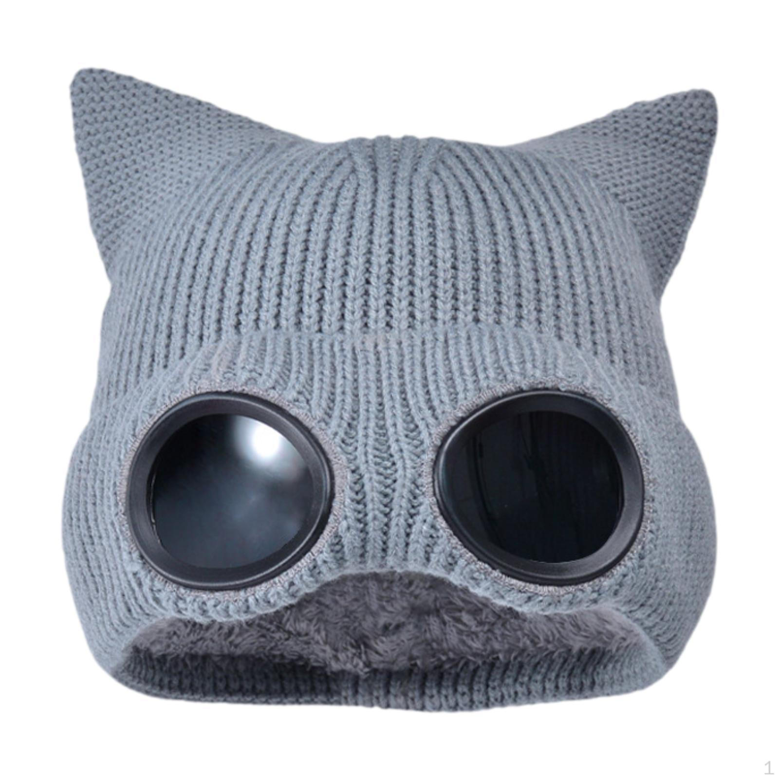 

Шапка-бини для взрослых, повседневная, с очками для кемпинга, праздника, фестиваля, вечеринки на свежем воздухе