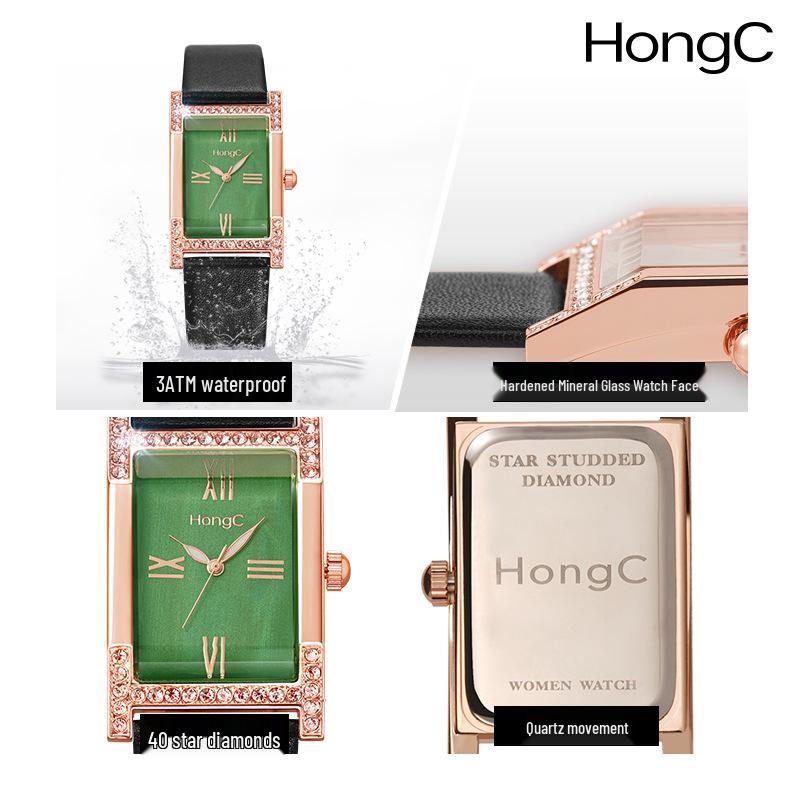 C001 New Arrival Women's Diamond-Studded Luminous Waterproof Watch - Fashionable Ins Style