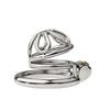 Latest Design Stainless Steel Male Chastity Device Cock Cage with Arc Penis Ring Sex Toys for Men Urethral Lock Adult Game Toy