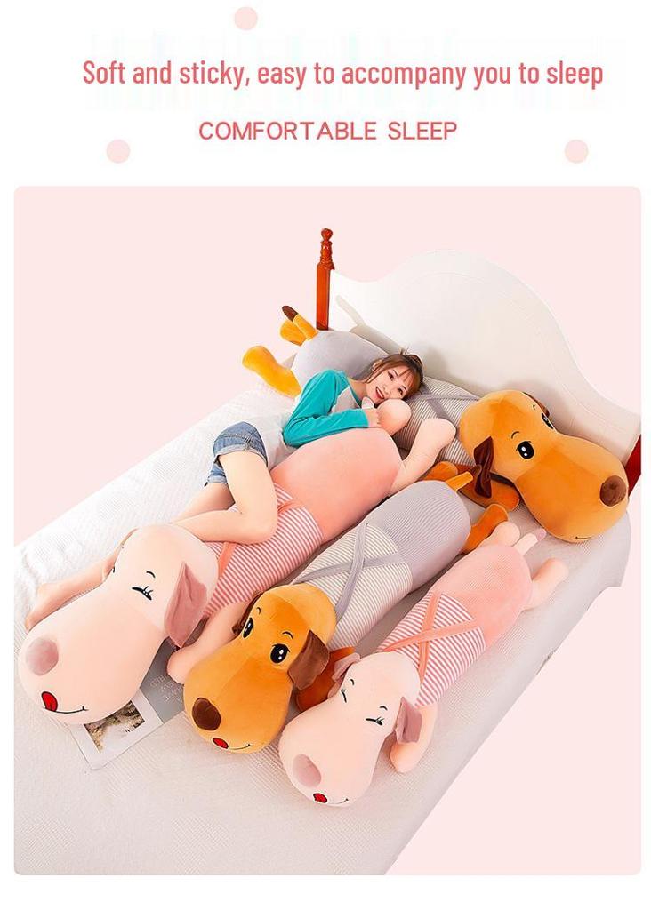 Couple Strap Dog Plush Toy: Large, Soft Prone Position Pillow Doll Cushion