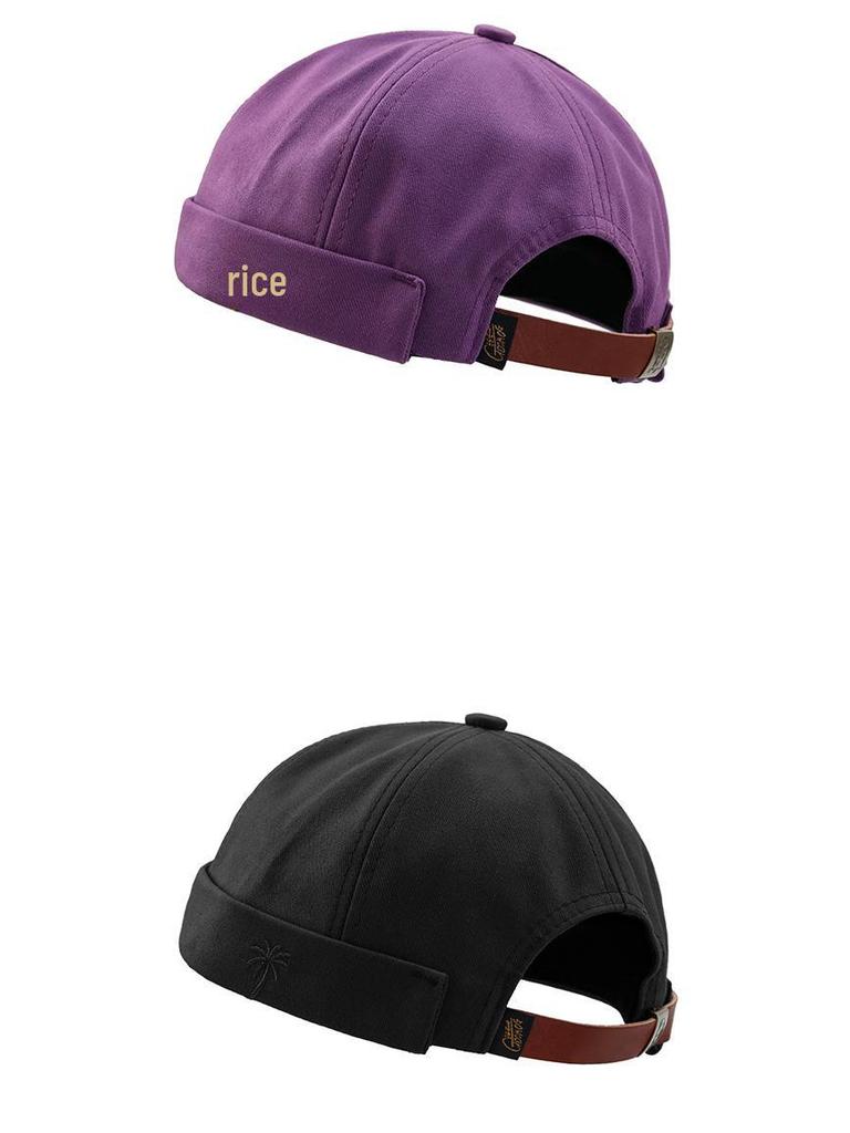 Tide Brand Retro Brimless Sailor Hat: Unisex French Gangster Style Melon Cap
