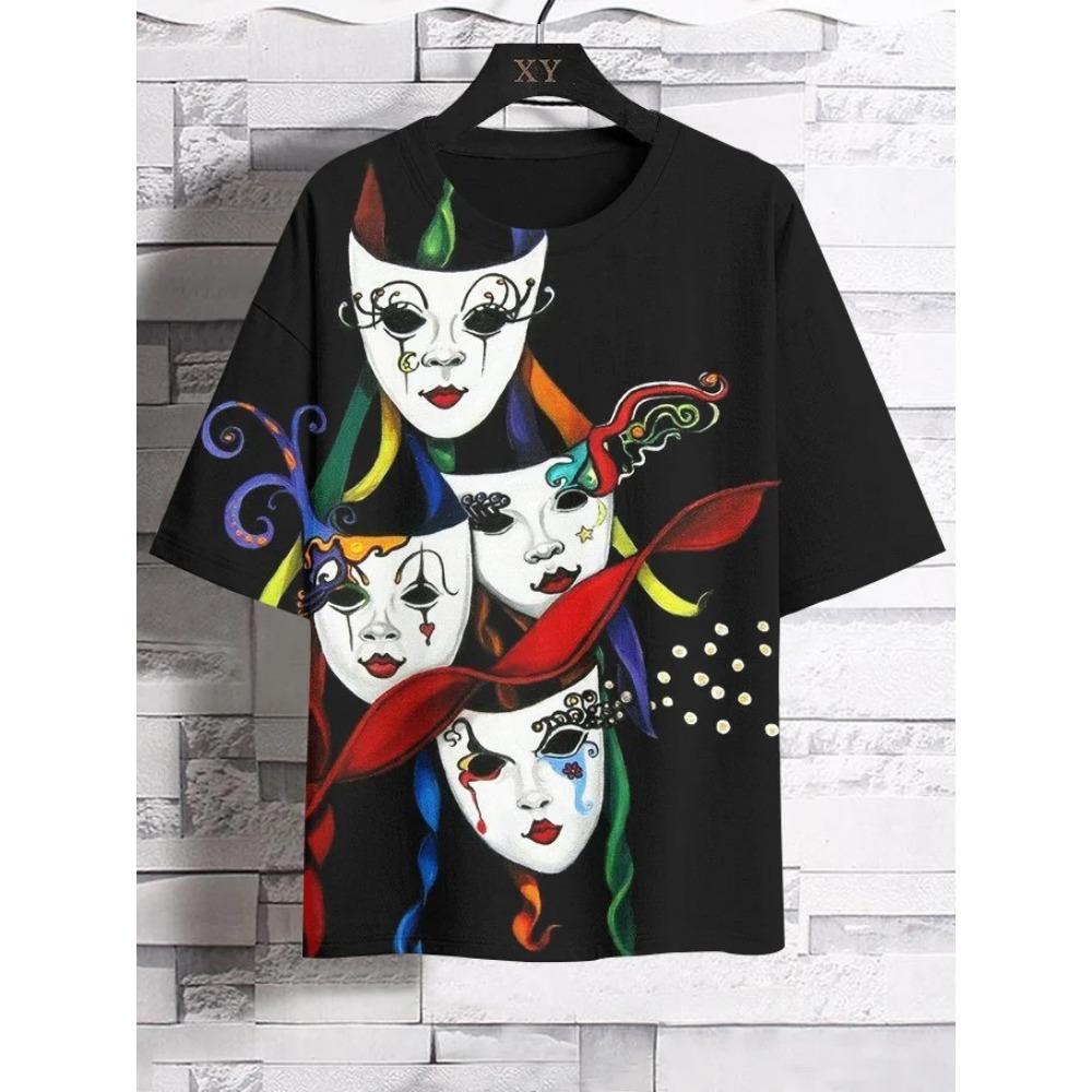 Men's Funny Animal Printed T-Shirt Short Sleeved Tees Tops 3D Prints Crew Neck Shirts Summer Casual 2025 Men's Clothing Apparel