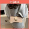 Petit sac bandoulière tendance noir et blanc en PU chic pour un style hivernal élégant