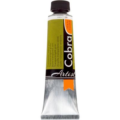 Oil Paint - Cobra - Artist - Transparent Yellow Green - 281 - 40ml Tube