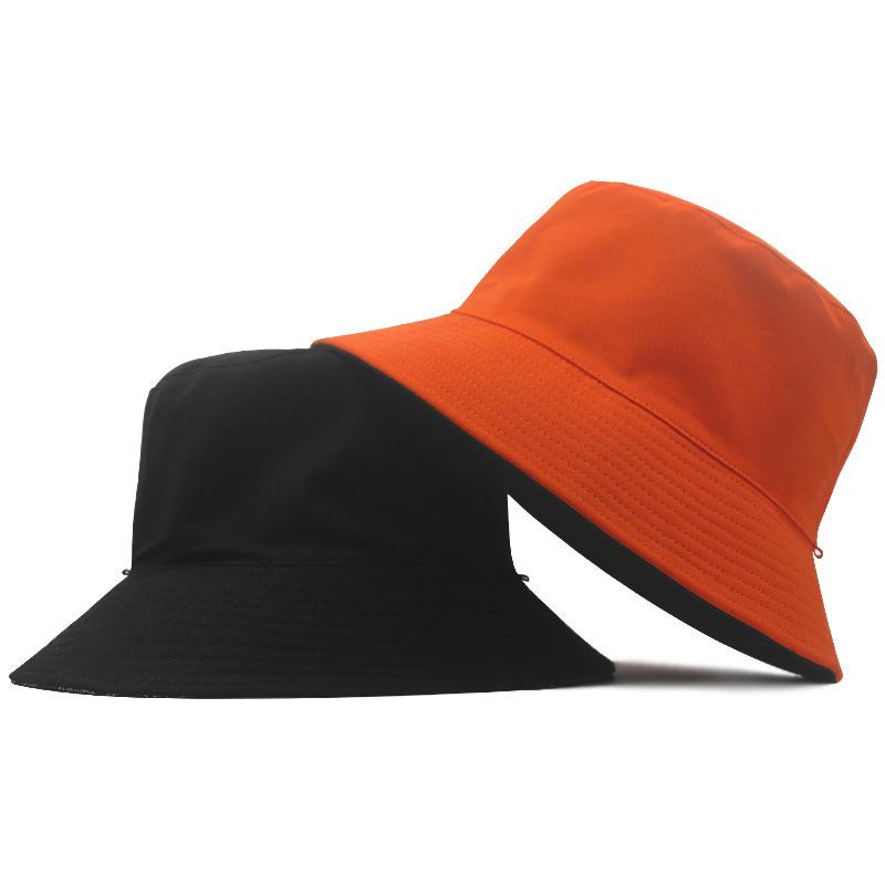 Big Head Man Large Size Bucket Hats 60-63cm Plus Size Summer Fisherman Cap Cotton Panama UPF50+ Sun Protection Double Sides Wear