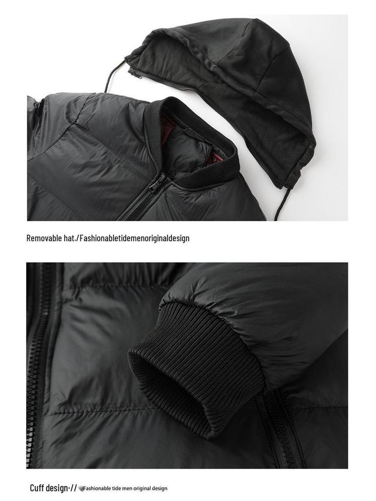 Men's Fashionable Hooded Cotton Jacket – Warm, Thick Winter Coat
