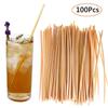 100Pcs Eco-Friendly Wheat Drinking Straws 20cm Degradable Straws Environmentally Straws  Drinkware
