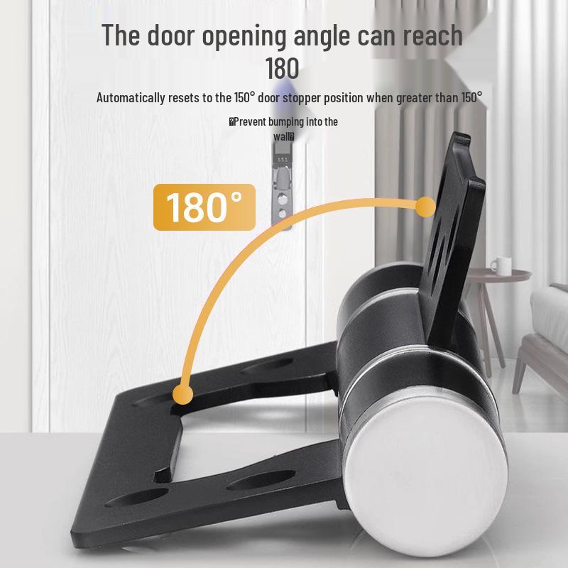 Adjustable Silent Hydraulic Door Closer with Concealed Double Leaf Hinge - Automatic Closing, 5-inch/6-inch Positioning