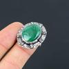Malachite Stone Wedding Statement Mother Ring Jewelry Size 7 925 Sterling Silver