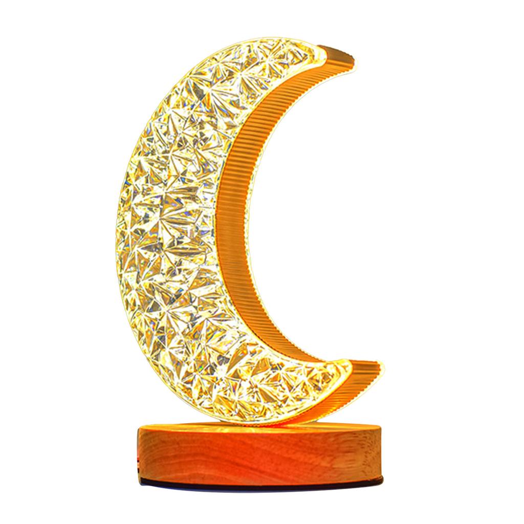 Lampada da Tavolo Decorativa Luce Notturna da Comodino Lampade da Tavolo Romantiche Ornamenti Innovativi per Camera da Letto Stile Luna