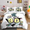 We Are the 90's Retro Style Bedding Duvet Cover Set Duvet Cover Pillowcases (1*Duvet Cover 2*Pillowcases, Without Duvet Insert)