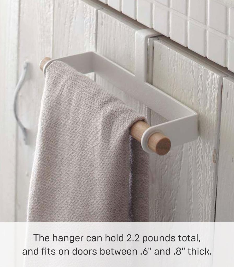 Yamazaki Industries Kitchen Towel Hanger White Approx. W19 X D7.5 X H6cm Tosca 7818