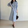 MorriS Coming Home Women S Stripe Long Shirt dreSS M2503op011a