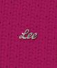 LEE Women Collared Crop Short Sleeve Knit Pink