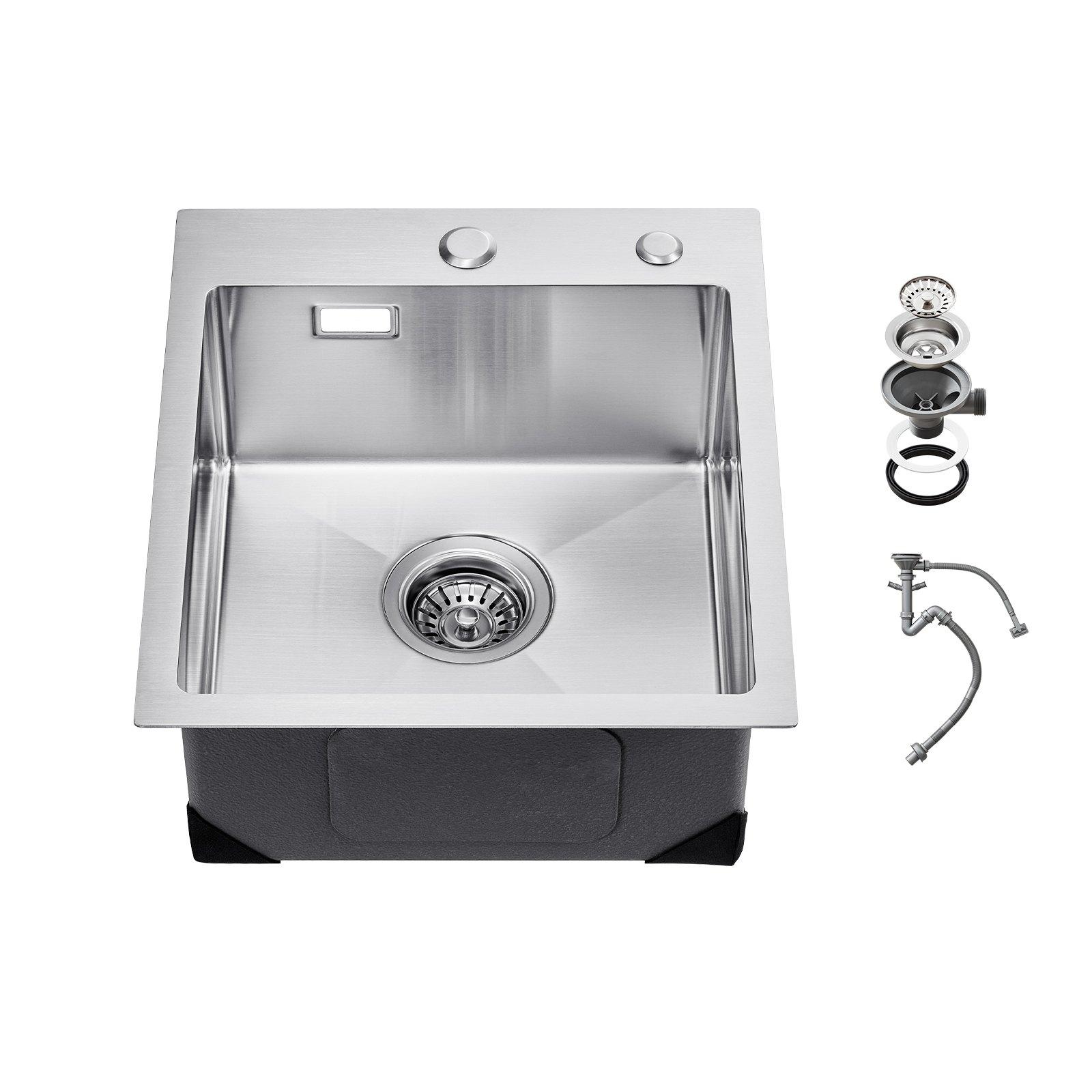 VEVOR 40cm Kitchen Sink Workstation, 304