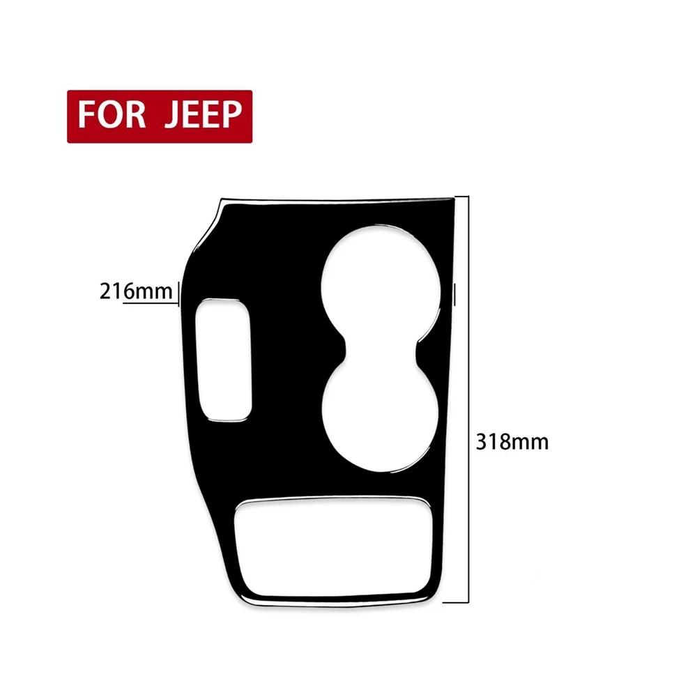 1 sada lesklých černých měkkých plastových krytů panelu řadicí páky konzole pro Jeep Grand Cherokee 2014 2015 Auto doplňky interiéru