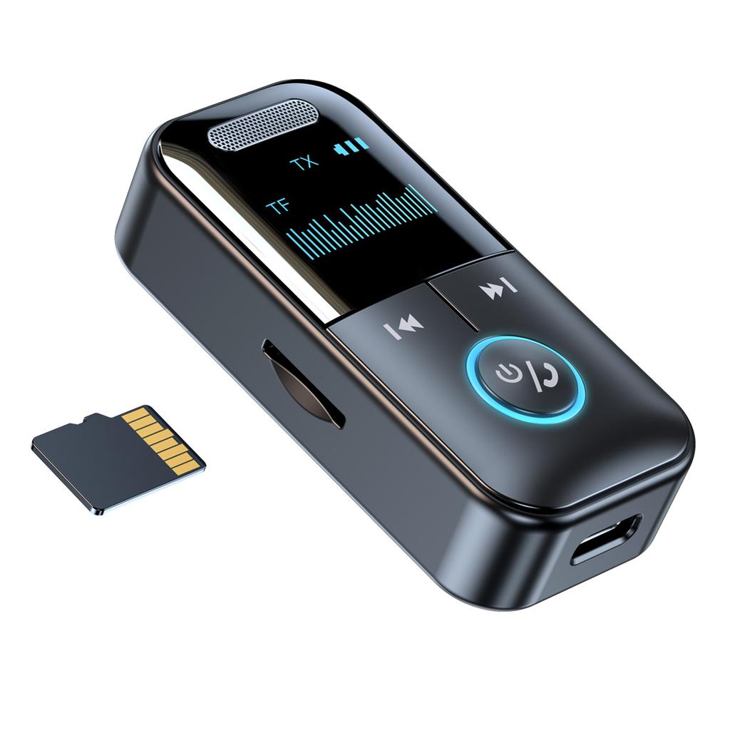 Wireless Handsfree Call Car Kit Receiver Adapter 3.5mm AUX Transmitter and Receiver MP3 Music Player Audio Receiver