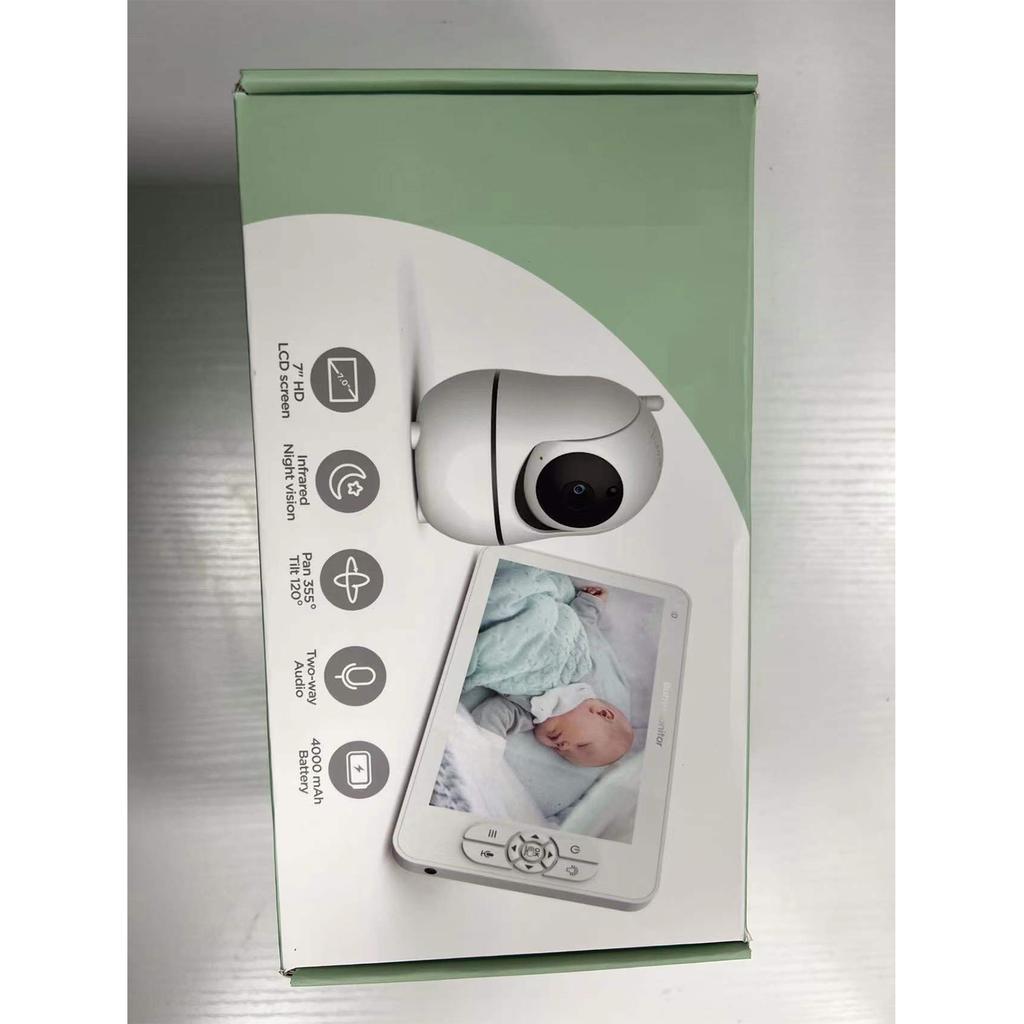 Monitor de Bebê de 7 Polegadas Monitor de Cuidados com o Bebê Intercomunicador de Voz Bidirecional Função de Zoom 4x