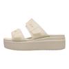 Crocs Brooklyn Casual Fashion EVA Anti-Wear Slide Sandals Women Footwear Beige 210980-0LH