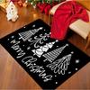Christmas Decoration Simple Tree Welcome Mat Suitable for Indoor and Outdoor Kitchen Home Office Holiday Retro Home Decoration