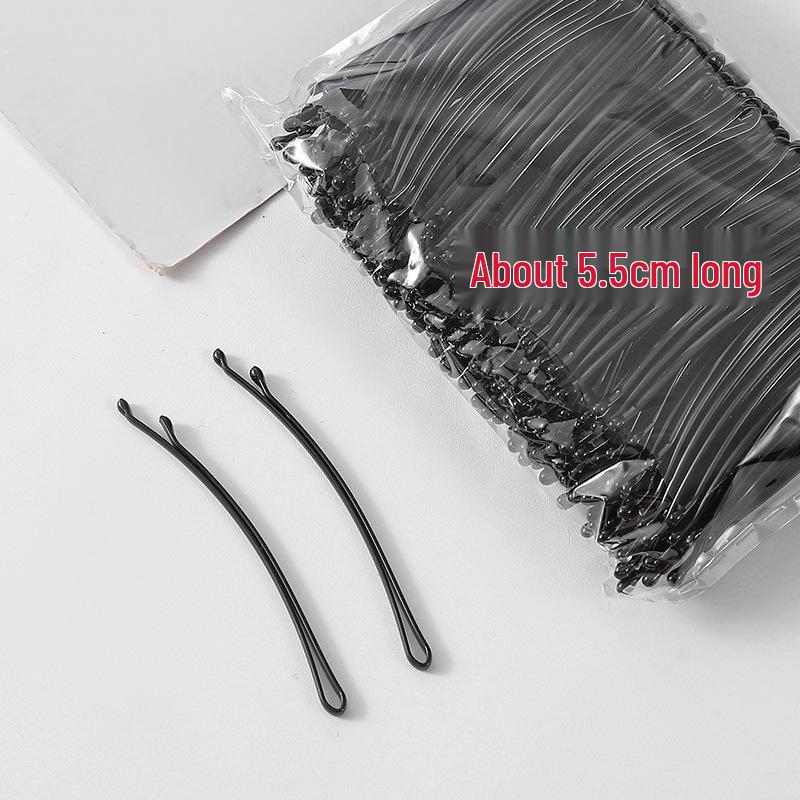 50-200 Pcs Black U-Shaped Bobby Pins & Flat Hair Clips for Hair Styling