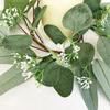 Christmas Candle Garlands Rings Simulation Mini Wreaths for Candle Christmas Candle Holder Candle Wreaths Christmas