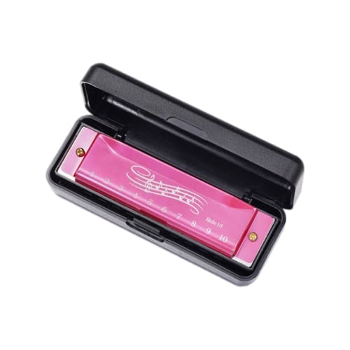 Blues Harmonica - 10 Holes, 20 Tones Beginner Mouth Organ, Professional Grade Musical Instrument | Educational Toy for Kids, Adults, Students, and Ear