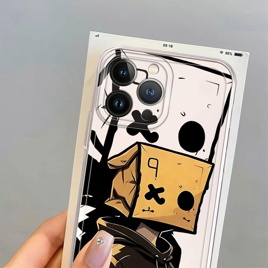 Case for iPhone 17 Pro Max 16 15 12 Mini XS Max XR 7 8 Air 14 Plus 11 13 Pro Soft Phone Cover Fashion Box Boy