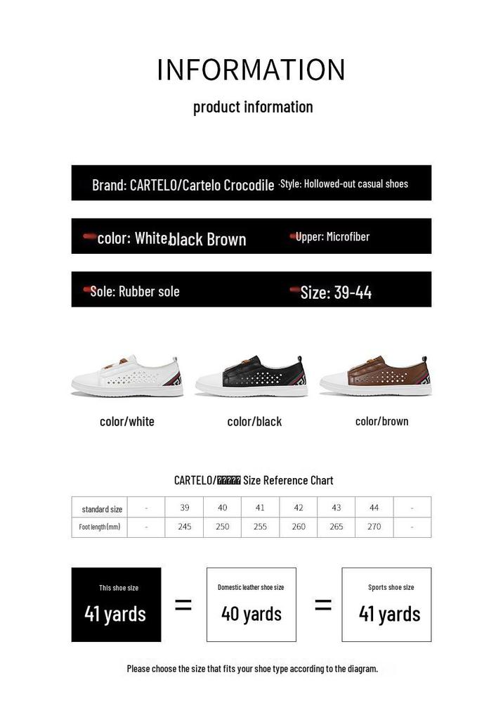 Men's Summer Breathable Casual Slip-on Shoes: Trendy Korean Style Leather Board Shoes