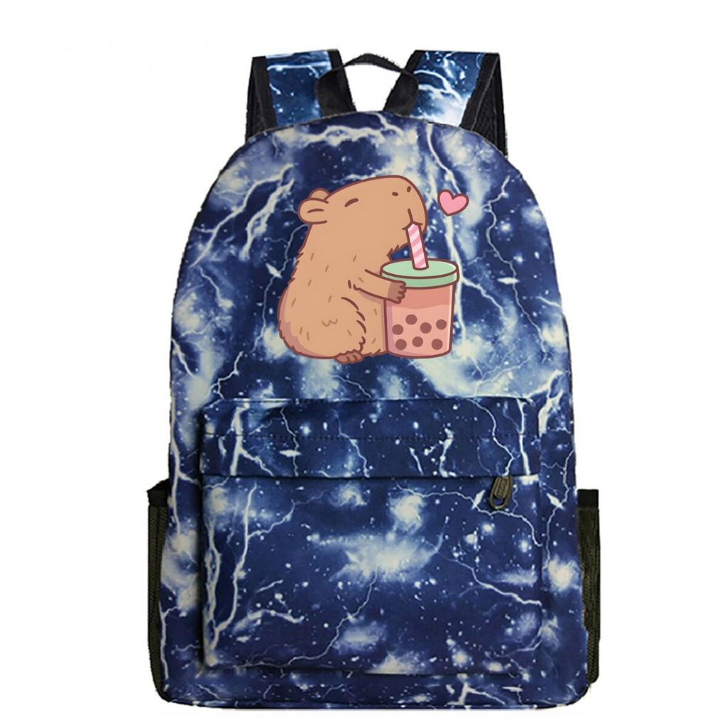 Süßer Rucksack mit Aufdruck von Peripheriegeräten Studentenschulranzen Freizeit-Reise-Rucksack mit großem Fassungsvermögen