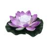18CM Fake Lotus Flower LED Swimming Pool Garden Pond Floating Floral Lamp Micro Landscape Flower Floating Fake Lotus Plant