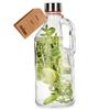 Glass Bottle with Holder for Wine, Liqueur, Syrup, Juice, Lemonade 1.15L