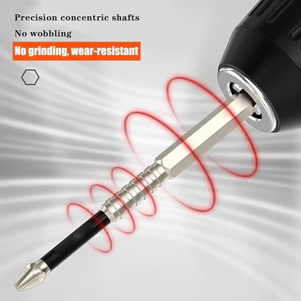 K5 Anti Slip Bit, K5 Impact Resistant Non Slip Bit, 2025 Upgraded Anti-Slip Screwdriver Bits Set, High Magnetic Screwdriver Drill Bits Set, 50 65 75