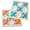 Tic Tac Toe Wooden Brain Training Board Game Table Toy, Player Room Decor, Wooden Puzzle For Children Gift