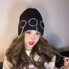 Hats for Women  Cute and Versatile Woolen Hats New Style Pullover Cold Hats  Small Face Showing Outdoor Warm and Ear Protecting Knitted Hats