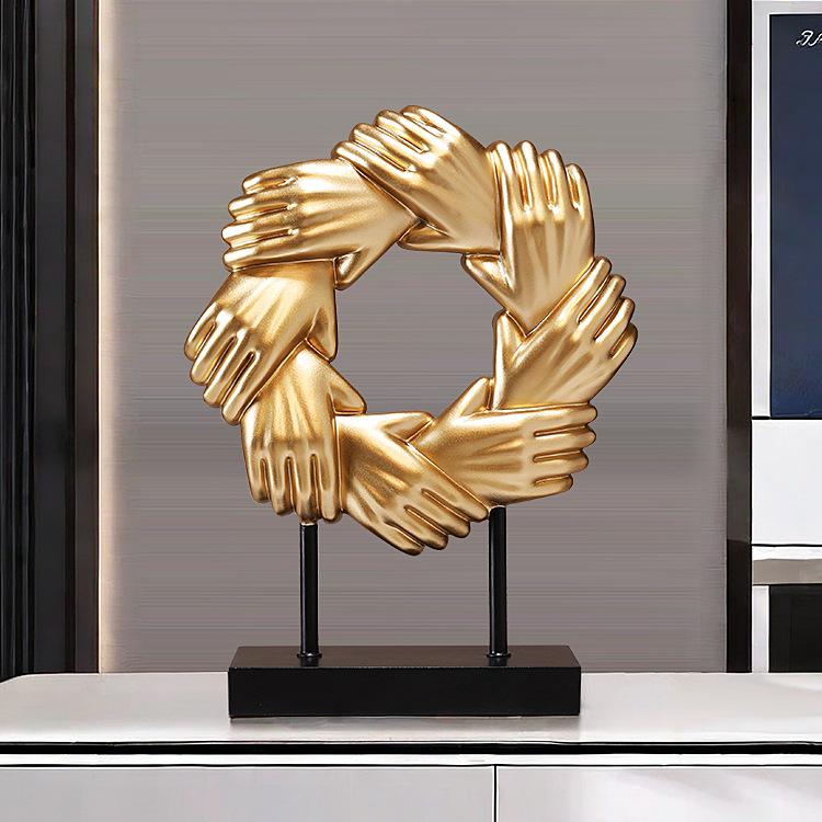 

Cooperation & Success Figurine: Office Decor & Gift for Company Events Great Roc Spreads its Wings [Gold]