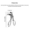 1Pc Transparent One-Clip Eyelash Curler Wide Angle Partial Lash Curler Waterproof Material for Wet Use