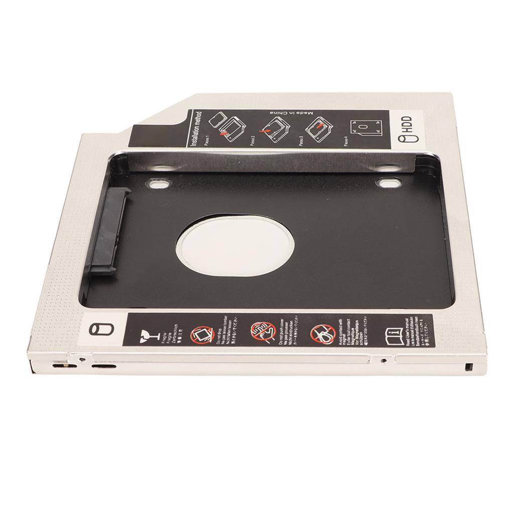 2.5in Hard Drive Caddy 9.5mm 2nd SDD HDD Caddy Tray Universal Adapter for Laptop CD DVD ROM Optical Bay  (Not Inclube