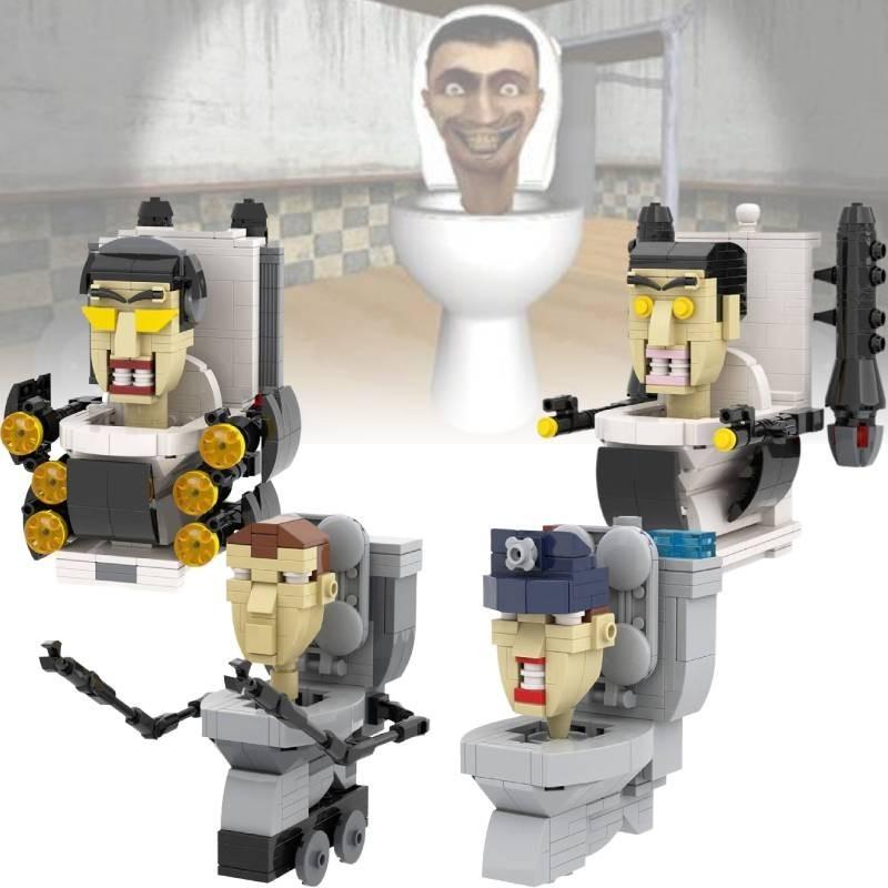 Mocskibidi Toilet Building Blocks Set For Creative Kids With 100 To 500 Colorful Pieces