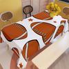 2D Flat Banner, 1pc, 2D Flat, Soft, Stylish, and Attractive Tablecloth with a Rugby and Stars Pattern, Machine Washable and Easy To Clean, Suitable Fo