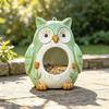 Owl Bird Feeder Outdoor Hanging Resin for Garden, Patio, Gardeners